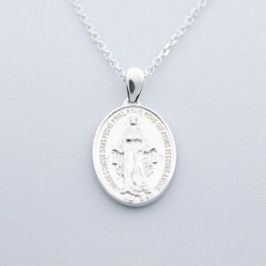 [800264] 목걸이 은 기적패  / 대 (45cm)