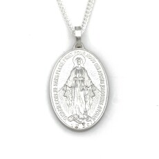 [800265] 목걸이 은 기적패  / 대 (42cm)