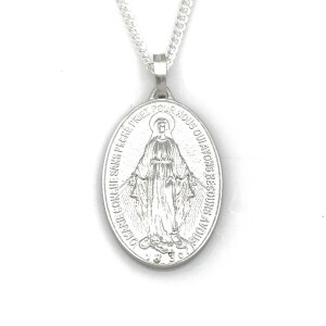 [800265] 목걸이 은 기적패  / 대 (42cm)